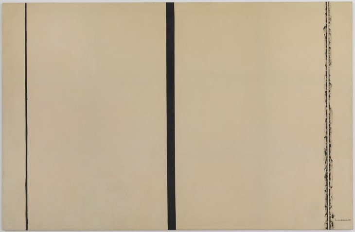 Archisearch - Barnett NEWMAN Shining Forth (to George) 1961 (Surgit la lumière (Pour George) Huile sur toile, 290 x 442 cm Don de la Scaler Foundation en 1978 Collection Centre Pompidou, musée national d’art moderne Photo : Philippe Migeat/Centre Pompidou, MNAM-CCI/Dist. RMN-GP (c) 2015, The Barnett Newman Foundation / Adagp, Paris 2015